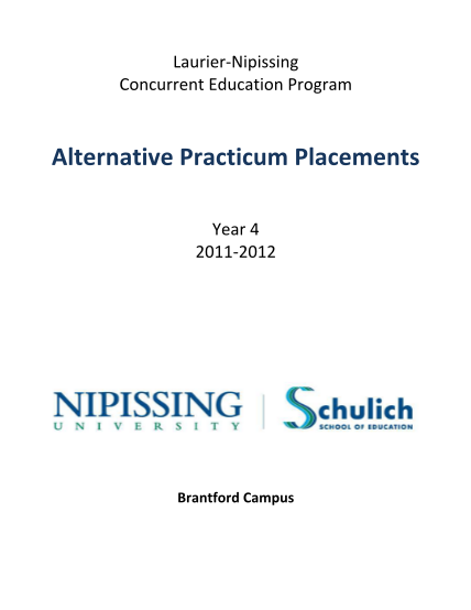 39297226-alternative-practicum-placements-nipissing-university-nipissingu