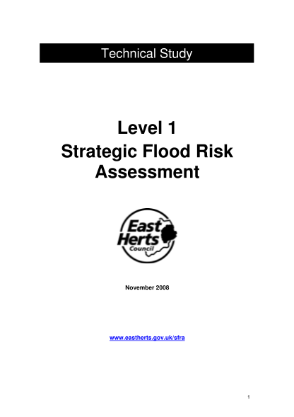 39312618-level-1-strategic-flood-risk-assessment-east-herts-council-eastherts-gov