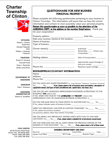 393377237-questionnaire-new-business-charter-township-of-clinton