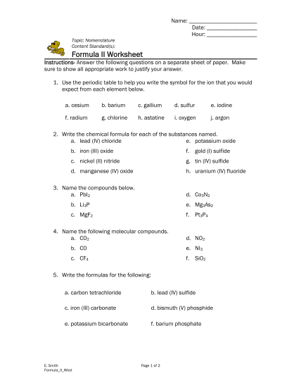 394518865-name-date-hour-topic-nomenclature-content-standards-formula-ii-worksheet-instructions-answer-the-following-questions-on-a-separate-sheet-of-paper