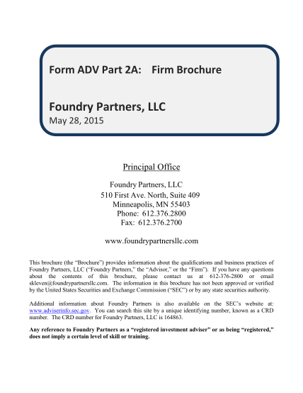 394729427-form-adv-part-2-brochure-foundry-partners