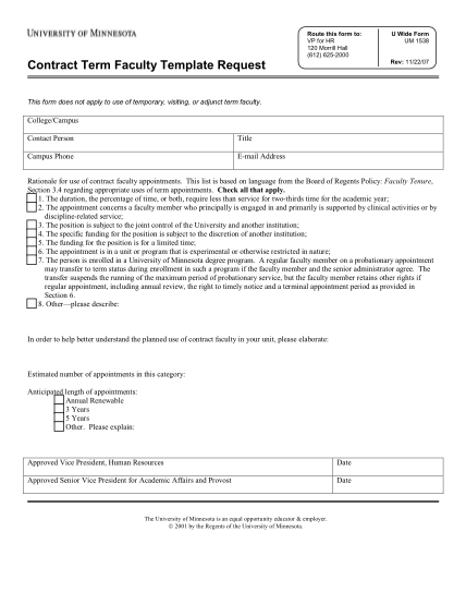 39617974-contract-term-faculty-template-request-university-of-minnesota-policy-umn