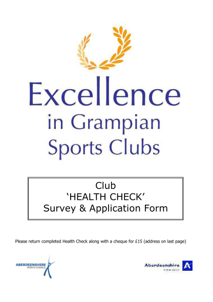 39630202-clubcap-health-check-survey-and-application-form-aberdeenshire-gov