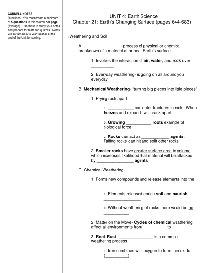 396510004-cornell-notes-unit-4-earth-science-of-5-questions-in-this