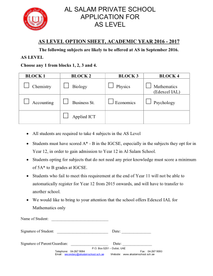 396779436-as-level-application-form-option-sheetseptember-2016-alsalamschool-sch