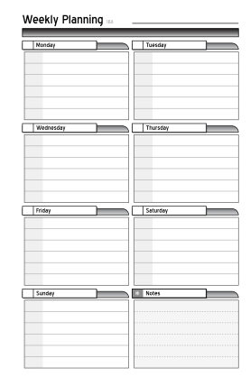 31 free printable weekly planner page 2 free to edit download print cocodoc