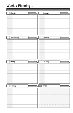 31 weekly planner template excel page 2 free to edit download print cocodoc