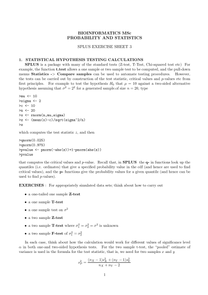 39717708-bioinformatics-msc-probability-and-statistics-splus-exercise-sheet-3-1-www2-imperial-ac