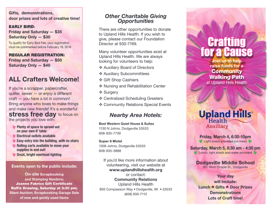 397490209-early-bird-crafting-for-a-cause-upland-hills-health-uplandhillshealth