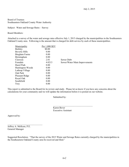 397596825-july-2-2015-board-of-trustees-southeastern-oakland-county-water-authority-subject-water-and-sewage-rates-survey-board-members-attached-is-a-survey-of-the-water-and-sewage-rates-effective-july-1-2015-charged-by-the-municipalities-in-th