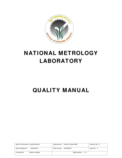 397611052-national-metrology-laboratory-quality-manual-bhutan-standards-bsb-gov