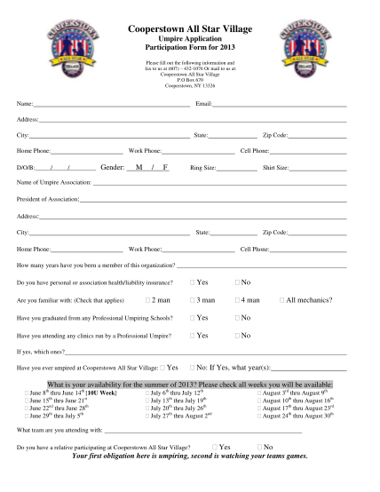 398070704-cooperstown-all-star-village-umpire-application-participation-form-for-2013-please-fill-out-the-following-information-and-fax-to-us-at-607-4321076-or-mail-to-us-at-cooperstown-all-star-village-p