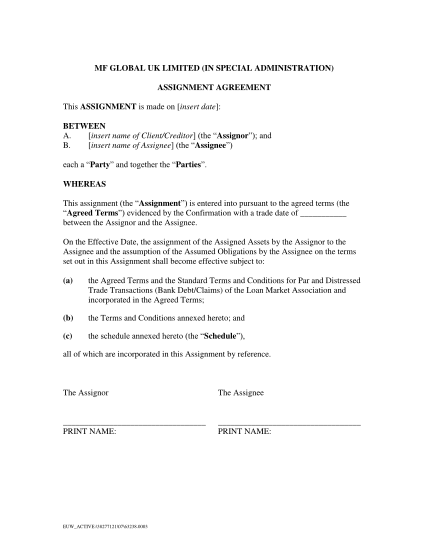 40062042-mf-global-uk-assignment-agreement-mf-global-uk-assignment-agreement