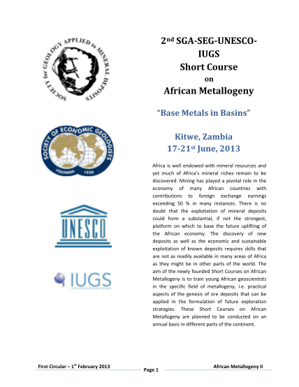 400929321-2nd-sga-seg-unesco-iugs-short-course-african-metallogeny