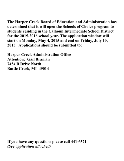 401800647-the-harper-creek-board-of-education-and-administration-has-determined-that-it-will-open-the-schools-of-choice-program-to-students-residing-in-the-calhoun-intermediate-school-district-for-the-20152016-school-year-harpercreek