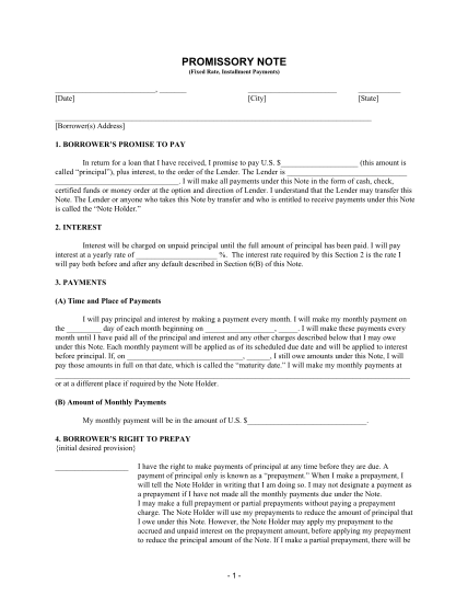 12 fillable pdf promissory note - Free to Edit, Download & Print | CocoDoc