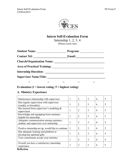 403325045-internship-self-evaluation-form
