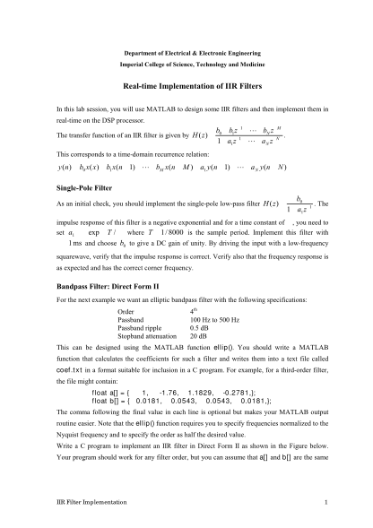 403329-fillable-iir-filter-c-code-real-time-implementation-form-ee-ic-ac