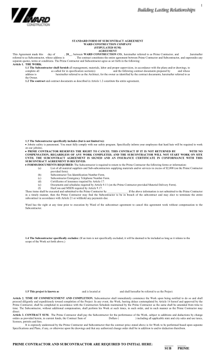 403892479-standard-form-of-subcontract-agreement