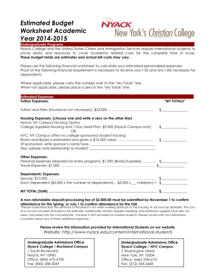 40411496-undergraduate-estimated-budget-worksheet-pdf-nyack-college-nyackcollege