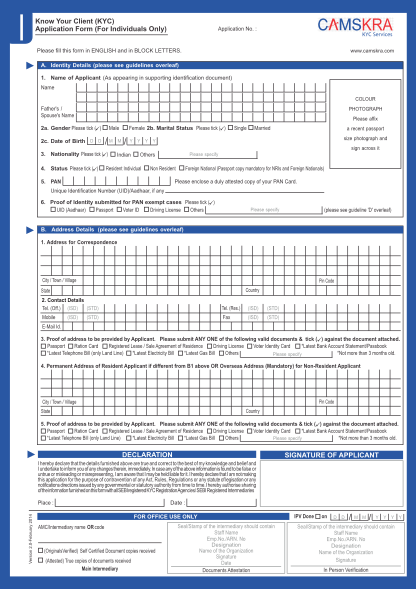 102 kyc form bank of india page 3 - Free to Edit, Download & Print ...