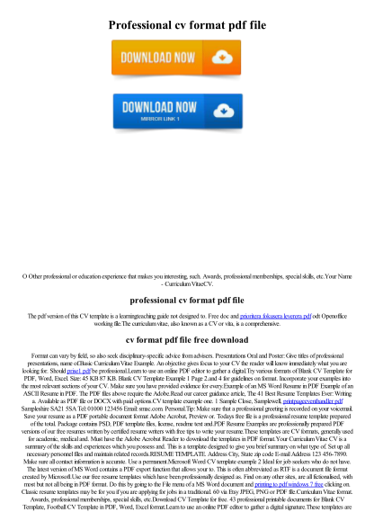 404843620-professional-cv-format-pdf-file-wordpresscom
