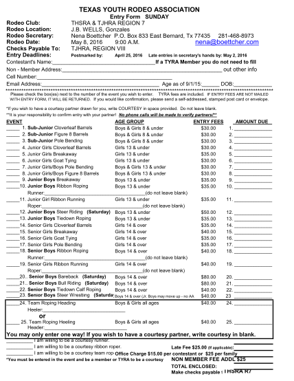404978728-texas-youth-rodeo-association-rodeo-club-rodeo-location-rodeo-secretary-rodeo-date-checks-payable-to-entry-deadlines-entry-form-sunday-thsra-ampamp
