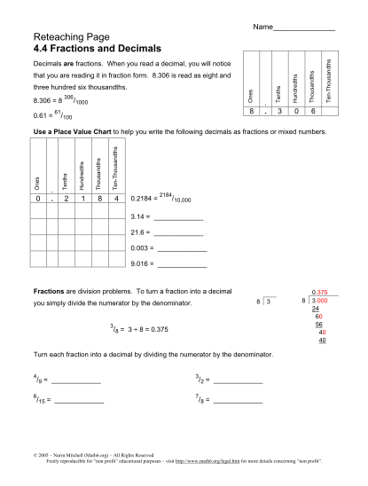 406221981-reteaching-decimals-and-fractions-fractions-math6