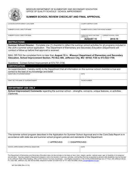 40702888-summer-school-review-checklist-missouri-department-of-bb-dese-mo