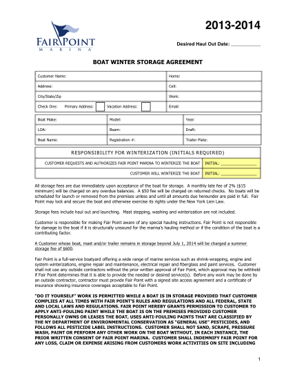 13 free storage agreement form Free to Edit Download Print CocoDoc