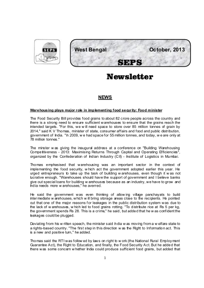 407709502-news-letter-october-2013-west-bengal-state-export-promotion