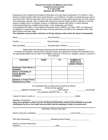 40978782-family-and-medical-leave-request-form-colquitt-county-schools
