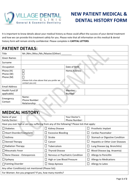 40984218-villagedental_new-patient-medical-and-dental-history-formpdf-dental-case-sheet-sample-pdf