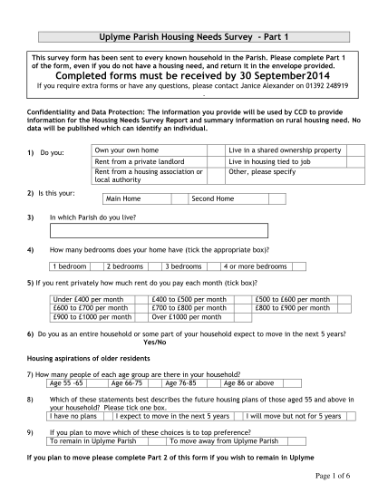 410107412-housing-needs-survey-form-uplyme-parish-council-uplymeparishcouncil