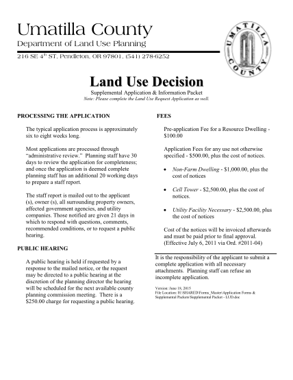 41022442-lud-land-use-decision-umatilla-county-co-umatilla-or
