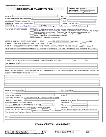 41043388-denr-contract-or-contract-amendment-form-dps-c-enr-state-nc