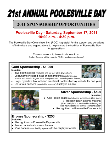 41060080-2011-sponsorship-opportunities-poolesville-day