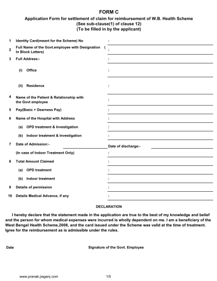 41075518-fillable-wb-health-scheme-application-form