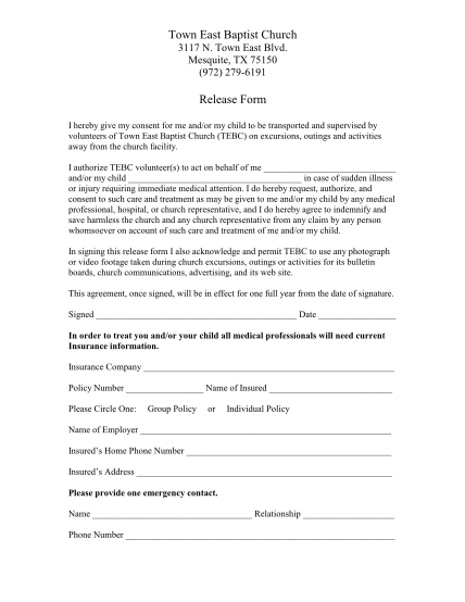 41083171-town-east-baptist-church-release-form