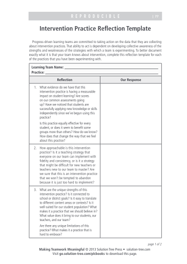 411730530-intervention-practice-reflection-template