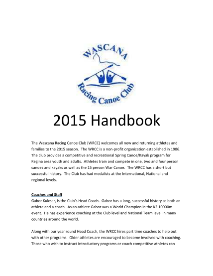 412152314-parent-handbook-2015-wascana-racing-canoe-club-wascanacanoekayak
