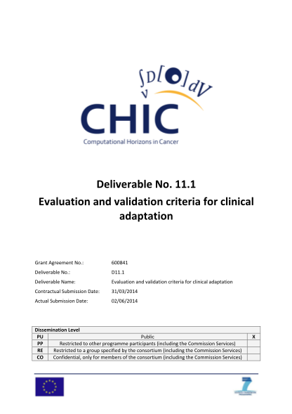 412807899-deliverable-no-111-evaluation-and-validation-criteria-for-chic-chic-vph