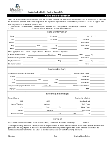 27 Free New Patient Medical Forms Pdf Free To Edit Download Print 