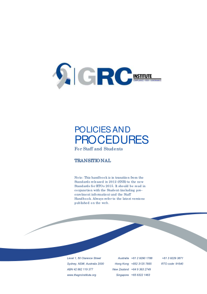 412844811-policies-and-procedures-grc-institute-thegrcinstitute