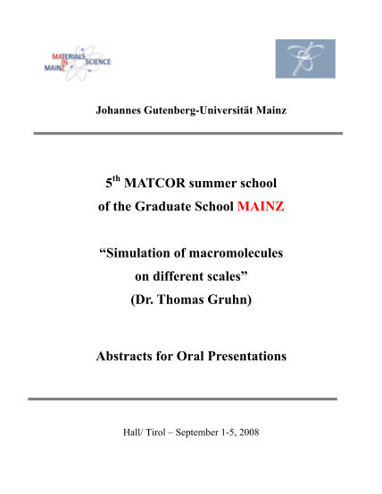 413744449-johannes-gutenberguniversitt-mainz-5th-matcor-summer-school-of-the-graduate-school-mainz-simulation-of-macromolecules-on-different-scales-dr