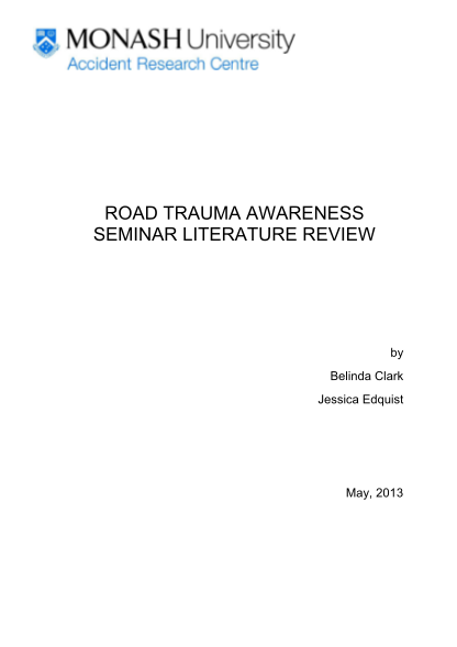 literature review for trauma