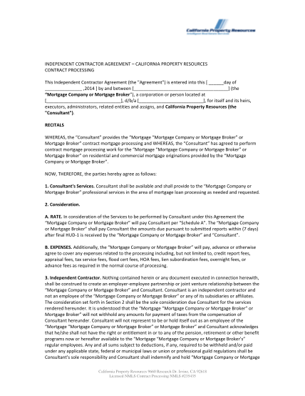 10 Free Independent Contractor Agreement Free To Edit Download Print Cocodoc