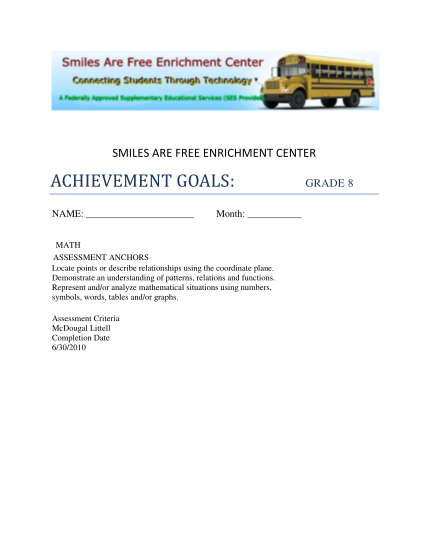 420806772-smiles-are-enrichment-center-achievement-goals-name-month-math-assessment-anchors-locate-points-or-describe-relationships-using-the-coordinate-plane