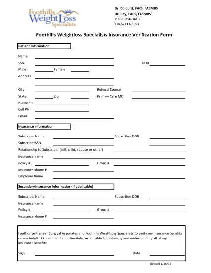 423030052-foothills-weightloss-specialists-insurance-verification-form