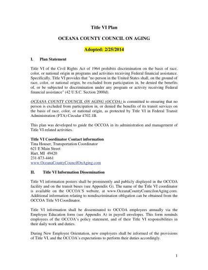 423151328-sample-of-title-vi-plan-oceana-county-council-on-aging